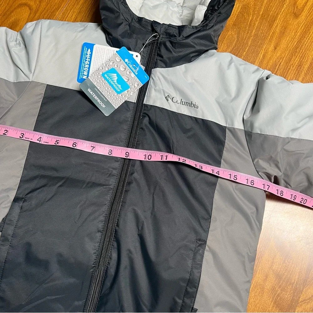 NWT Columbia Doug Firocious Gray Black Puffer Jacket size XS 6/7 Winter